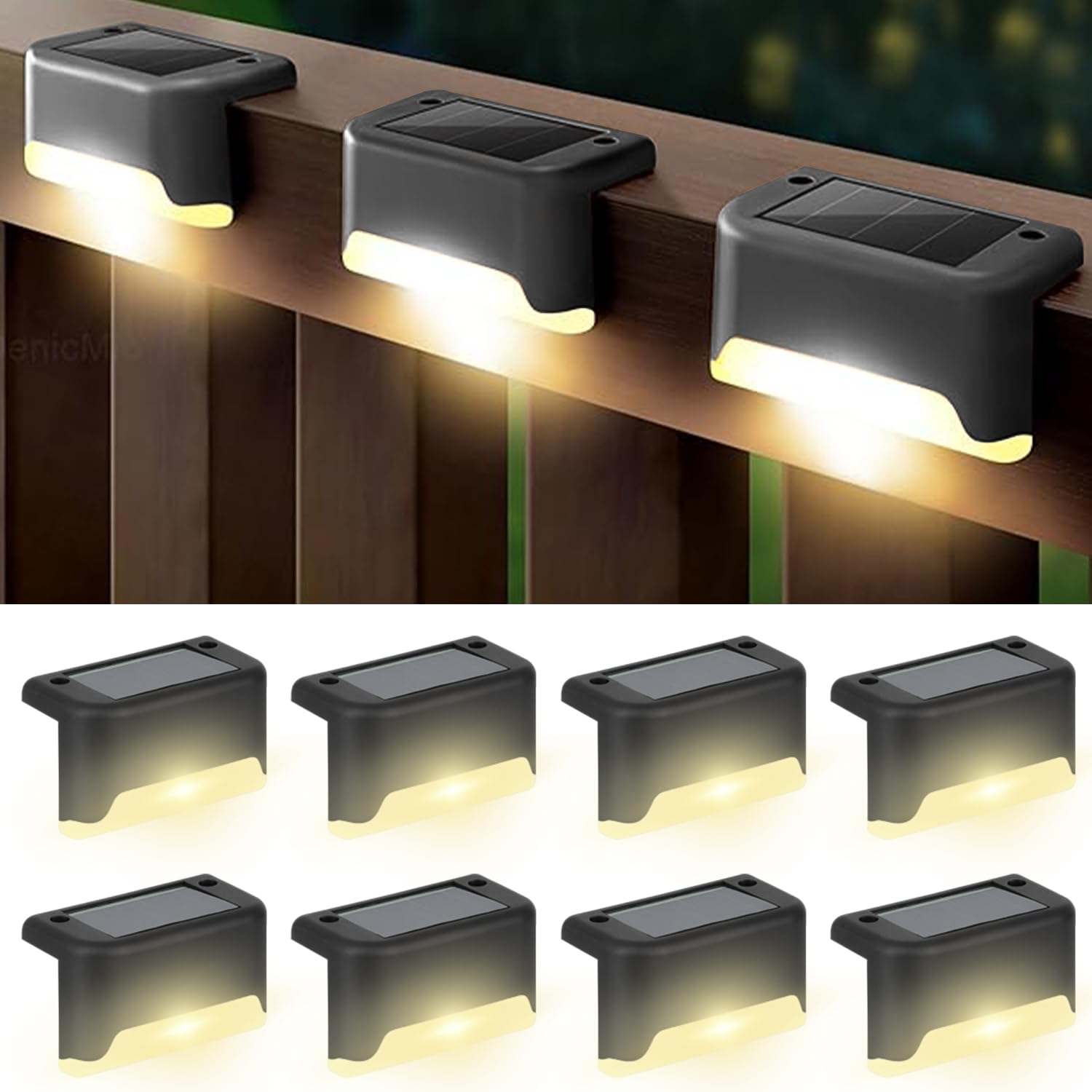 GlowStep™ Solar Waterproof Stair Lights