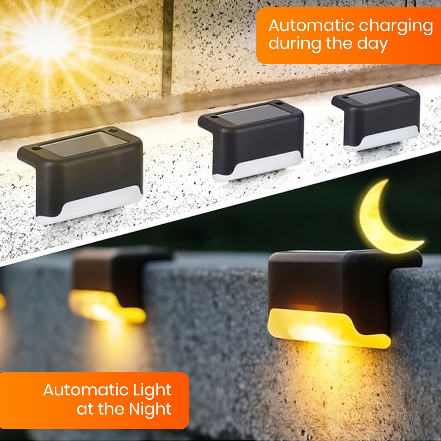 GlowStep™ Solar Waterproof Stair Lights
